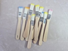 Pack 10 pinceles o pinceletas punta color Nro1